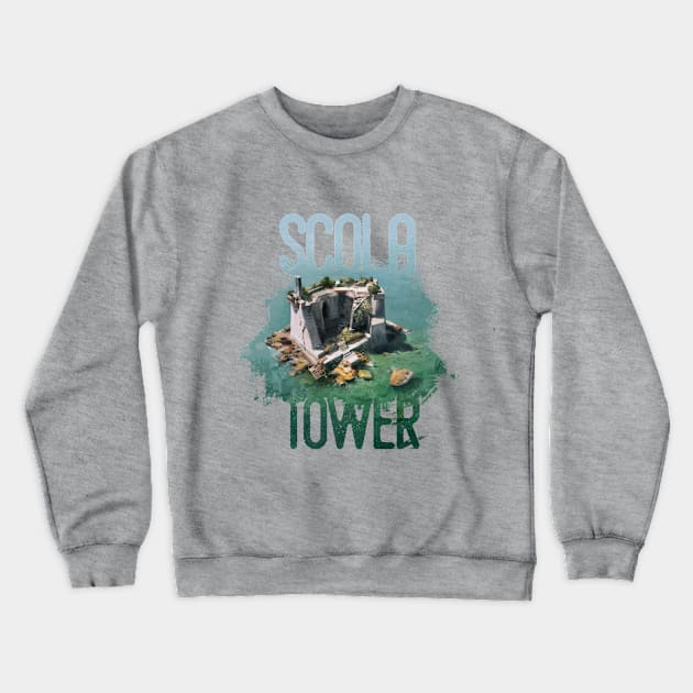 Scola tower Crewneck Sweatshirt by Vlad Gheneli